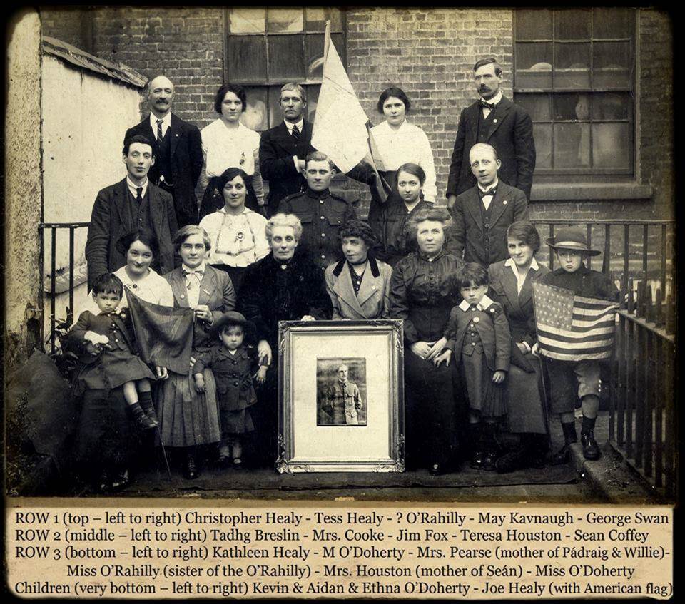 Group photo including Mrs Houston and Teresa Houston